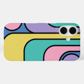 ストリームラインモデネレトロスタイル幾何学的デザイン Case-Mate iPhoneケース (裏面 (横))