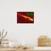 ストリームラインPear Create LabelSanta Clara, CA ポスター (キッチン)