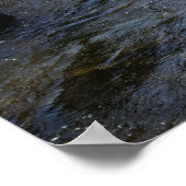 ストリーム内の岩石自然 ポスター (角)