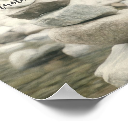 ストリーム引用文にロックチェーンを追加自然 ポスター (角)