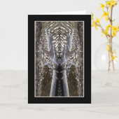 ストリーム抽象芸術カード上の流木 カード (黄色い花)