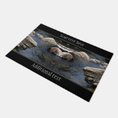 ストリーム自然 パーソナライズされた ドアマット (アングル)