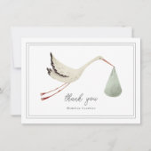 ストルエレガントク男女兼用ベイビーシャワー サンキューカード (正面)