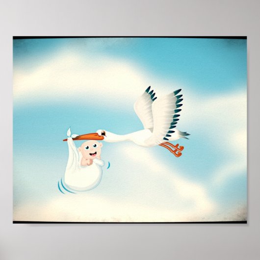 ストルク運の新しい生まれベビー ポスター (正面)