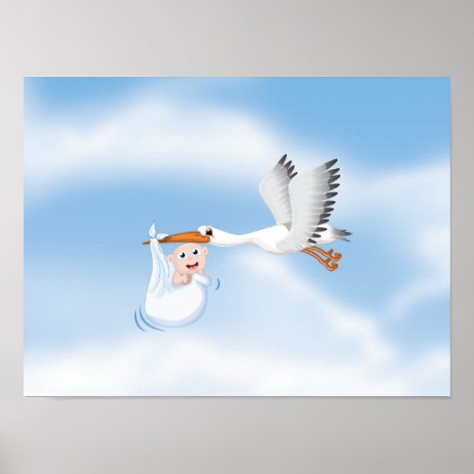 ストルク運の新しい生まれベビー ポスター (正面)