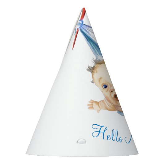 ストルク運ズベビー – 漫画スケッチスウィートおもしろい パーティーハット (左)