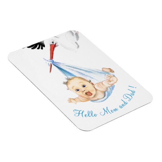 ストルク運ズベビー – 漫画スケッチスウィートおもしろい マグネット (右側)