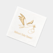 ストルク運バンドルベビーシャワー 箔ナプキン (左)