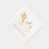 ストルク運バンドルベビーシャワー 箔ナプキン (右)