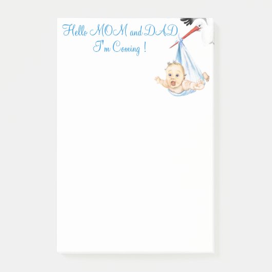 ストルク運ベビーおもしろい付箋カスタム文字 ポストイット (正面)