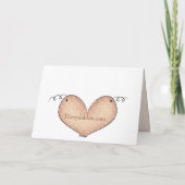 ストルク運新生児ガールグリーティングカード カード (裏面)