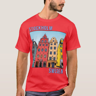 ストルトーゲット オールドタウン ストックホルム スウェーデン Tシャツ