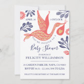 ストルモダンクエレガントベビーガールシャワー招待状 招待状 (正面)