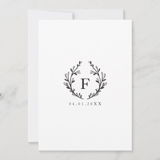 ストルモダンク華美エレガントベイビーシャワー招待状 招待状 (裏面)