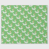 ストルユニセックスク包み付きツインベビー紙 ラッピングペーパー (フラット)