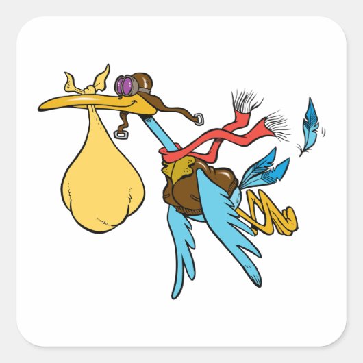 ストル飛んでいるク スクエアシール (正面)