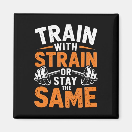 ストレイン付き列車 – フィットネスボディビルウェイト マグネット (正面)