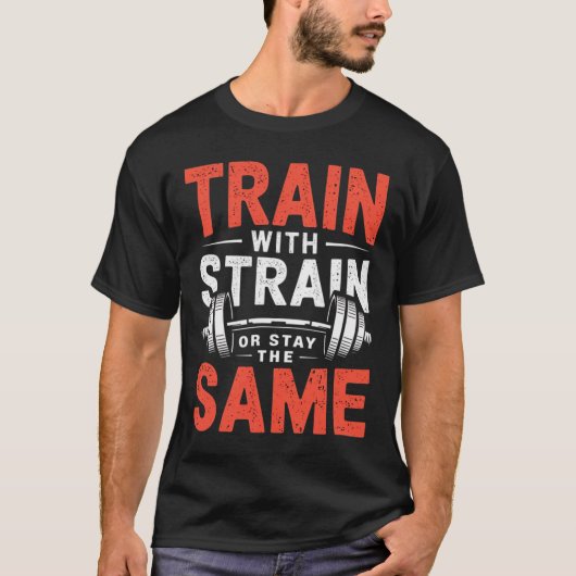 ストレイン付き列車 – フィットネスボディビルトレーニングM Tシャツ (正面)