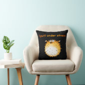 ストレスおもしろいのフグの漫画 クッション (椅子)