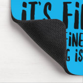 ストレスおもしろいの不安ネコ マウスパッド (コーナー)