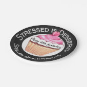 ストレスおもしろいトイズデザート引用文ハッピーバースデー ペーパープレート (アングル)