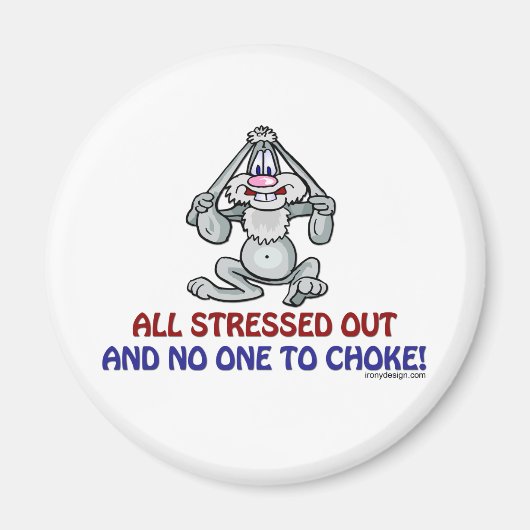 ストレスがたまる マグネット (正面)