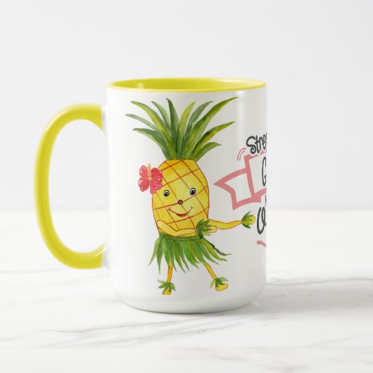 ストレスがマグに行かない マグカップ (左)