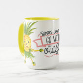 ストレスがマグに行かない マグカップ (正面左)