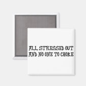 ストレスが溜まる マグネット (正面/裏面)