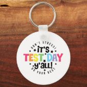 ストレスこ最高のこの試得験の日 キーホルダー (正面)