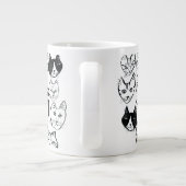 ストレスしないおもしろいMeowt Cat ジャンボコーヒーマグカップ (裏面)