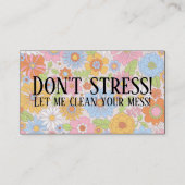 ストレスしないフローラのクリーニング 名刺 (正面)