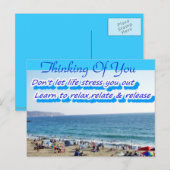 ストレスしなリラックスい ポストカード (正面/裏面)