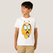 ストレスたっぷりな顔の絵文字Tシャツ Tシャツ (正面フル)