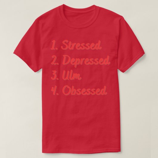 ストレスで落ち込んだウルムに取り付かれている Tシャツ (デザイン正面)
