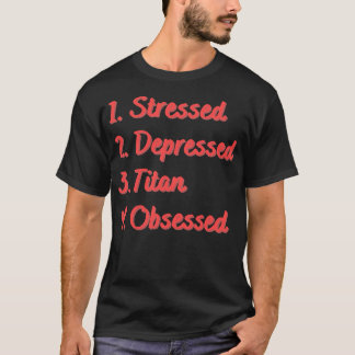 ストレスで落ち込んだ巨人に取り憑かれる Tシャツ