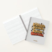 ストレスとコ賛美ーヒーに取り付けられたノートブック ノートブック (内部)