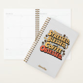 ストレスとコ賛美ーヒーに取り付けられたプランナー プランナー手帳 (ディスプレー)