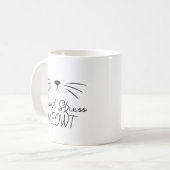 ストレスにゃいと Funny ネコ好きマグカップ コーヒーマグカップ (正面左)