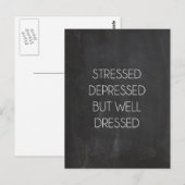 ストレスに負けずおしゃれを楽しむ ポストカード (正面/裏面)