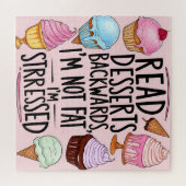 ストレスのあるデザート ジグソーパズル (横)