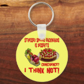 ストレスのつづりバッカントはデザートである キーホルダー (正面)