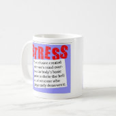ストレスのマグ コーヒーマグカップ (正面左)