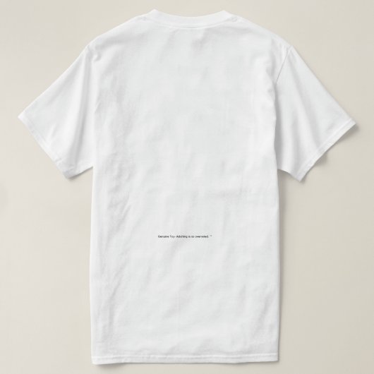 「ストレスの切り取り」 X請求書カスタマイズ可能Tシャツ Tシャツ (デザイン裏面)