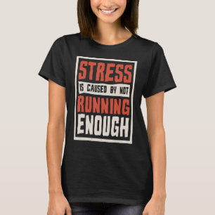 ストレスの原因ランニングはランナーの不足と Tシャツ