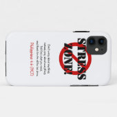 ストレスの地帯無し! 携帯電話の箱、w/Scripture Case-Mate iPhoneケース (裏面(横))