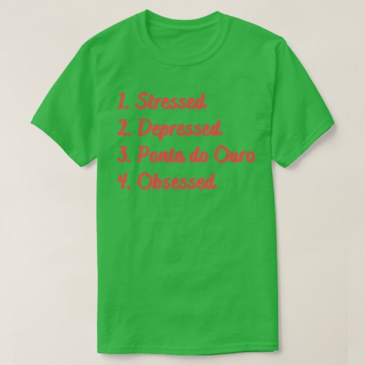 ストレスの落ち込んだポンタドオロ取り付け Tシャツ (デザイン正面)