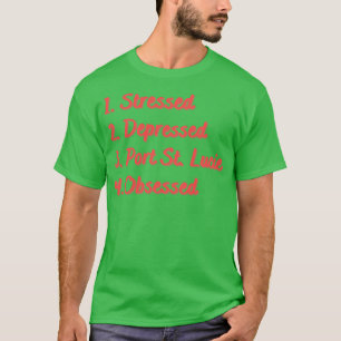 ストレスの落ち込んだポートSt Lucie取り付け Tシャツ