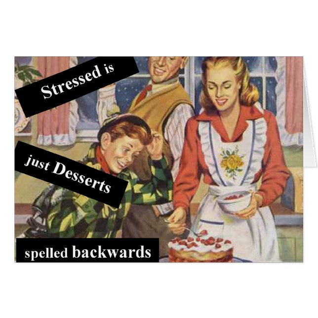 ストレスはデザートのスペルを逆にする (正面横)