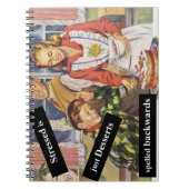 ストレスはデザートのスペルを逆にする ノートブック (正面)